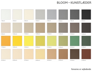 Farvekort Kunstlæder - Bloom 