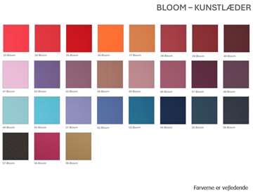 Farvekort Kunstlæder - Bloom 