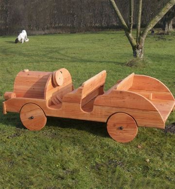 Bobmobil - Legebil i træ - udendørs legeredskaber