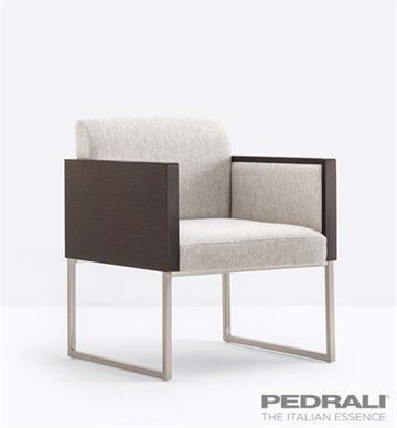 Box Loungestol med Wenge - Stol fra Pedrali, Italiensk design.
