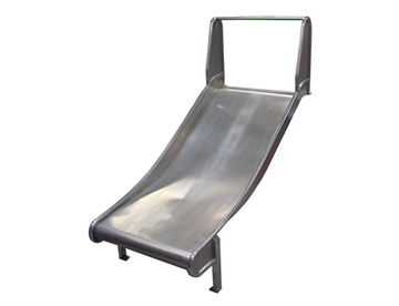 Bred rutchebane i rustfri stål til montage på tårn eller bakke / terræn - Bredde 100 cm