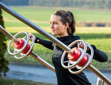 Bryst-skulderpres træner fra Stillum - Udendørs fitness