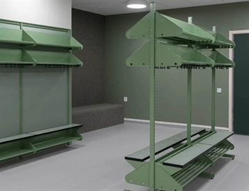Inspiration BST garderobesystem - Børnegarderobe i stål