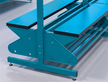 Fritstående garderobe med T-stativ - Inspiration Omklædningsrum