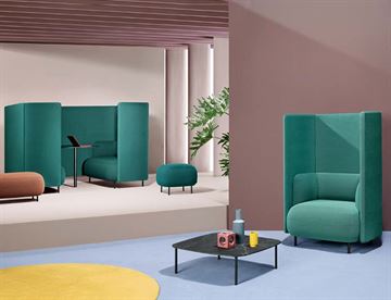 Buddyhub loungemøbler - Akustikforbedrende møbler - Pedrali