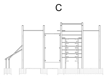 Specifikationer - Totalhøjde, Faldhøjde og Fundament - Calisthenics Cube