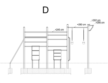 Specifikationer - Totalhøjde, Faldhøjde og Fundament - Calisthenics Cube
