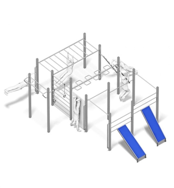 Calisthenics - Freestyler Cube - Udendørs træningsstation 