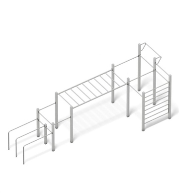 Calisthenics - Hyber Crazy Bars - Udendørs træningsstation 