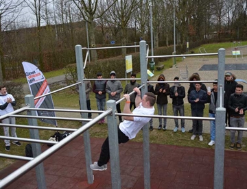 Calisthenics træningsanlæg - Street workout - Miljøbillede til inspiration
