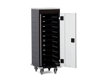 PC ladeskab m. 10 rum - Computerskab til opladning og opbevaring af elektronisk udstyr