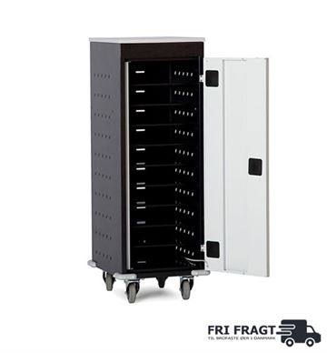 Mobilt PC opladerskab / opladningsskab m. 10 rum - FRI FRAGT