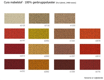 Cura Møbelstof, 100% genbrugs polyester - 3