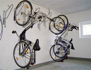 Cykelparkering - model Gamma cykelstativ - vægmonteret
