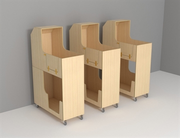 Krybbe med to sengepladsen - Dobbelt krybbe til soverum i institutionen