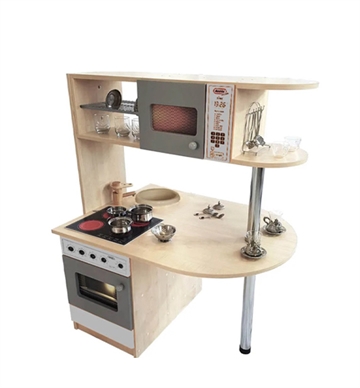 Dobbeltsidet legekøkken - Køkken-Ø velegnet til børnehaver, vuggestuer mv.