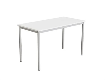 Bord Combi 120x60 cm - Elevbord m. hvid laminat 