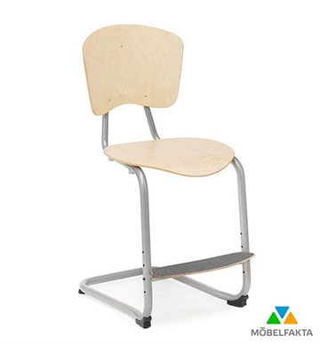 Nian Elevstol m. justerbar fodplade - Skolestol 