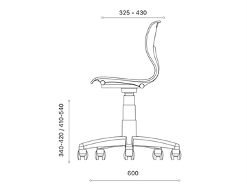 Samba 3D Elevstol - mål