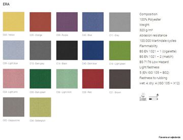 Era - 100% polyester - Farvekort (priskategori 1)