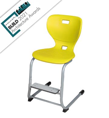 Ergostar elevstol med fodstøtte - Skolestol med god siddekomfort