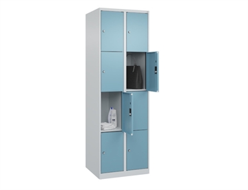 Personaleskab Evolo Plus til indbygning / ophængning - 8 rum - B 60 cm