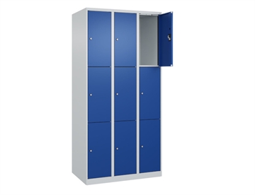 Personaleskab Evolo Plus til indbygning - 9 rum - B 90 cm