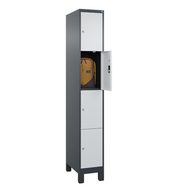 Personaleskab Evolo Plus - 1 søjle - 4 rum - B 30 cm