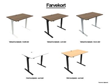 Hæve sænke spise- og arbejdsbord - Farvekort
