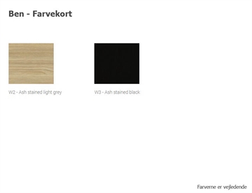 Farvekort stel konstruktion / ben i solid ask - Nova Wood multibord