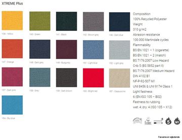 Xtreme Plus - 100% recycled polyester - Farvekort (priskategori 1)