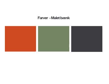 Vejledende farvekort for malede planker i fyr