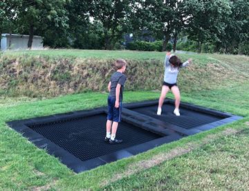 Trampolin til nedgravning med sikkerhedskant - TÜV-certificeret - Flere størrelser.