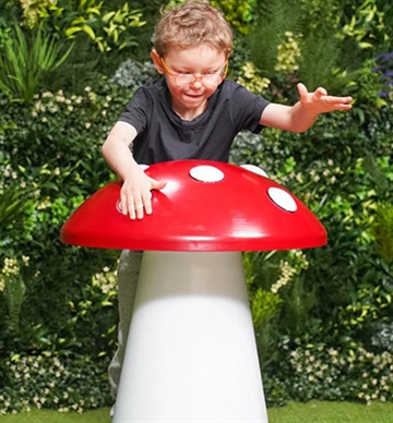 Fluesvamp, udendørs musikinstrument / musikskulptur