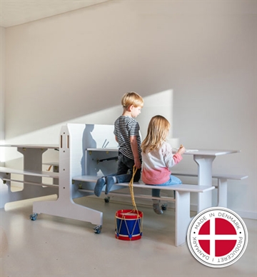 Foldebord - dobbeltsidet klapbord med laminat overflade