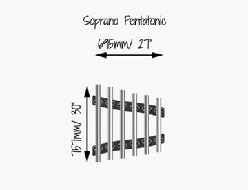 Soprano Pentatonisk Freechime - Mål