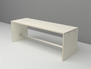 Gavlbord m. fodstøtte, L. 240 cm. 