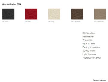 Farvekort - Læder (priskategori 3)