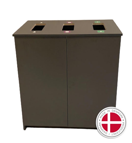 Affaldsskab, GreenCare 3 til indendørs affaldssortering - Kildesortering - Dansk produceret