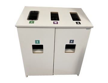 Affaldsskab til affaldssortering, GreenCare 5  kompakt - Hvid
