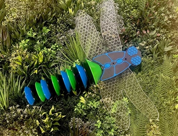  Udendørs musikinstrument inspireret af naturen - Dragonfly Bells Guldsmed