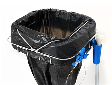 TILKØB - gummibånd. Anbefales hvis stativet m. longopac poser bruges til tungere affald.