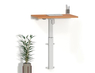 Højderegulerbart arbejdsbord til vægmontering - Hæve sænkebord