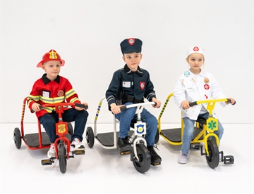 HERO Ambulance, Brandbil og Politi Cykeltaxaer - Trehjulet institutionskøretøjer fra Rose Cykler