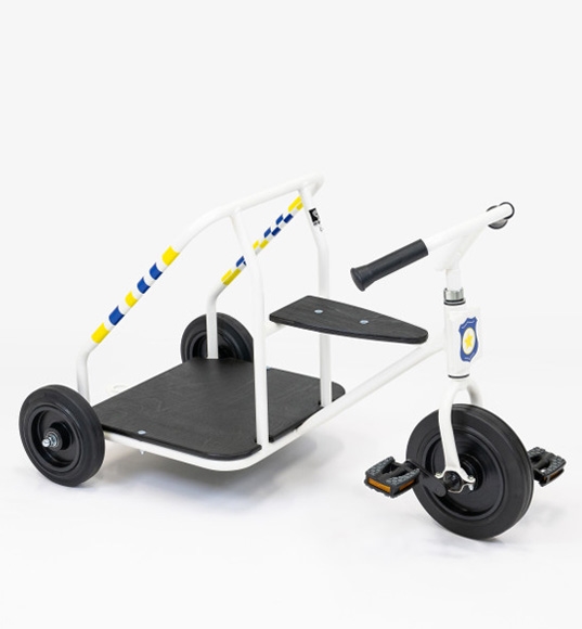 HERO Police Cykeltaxa - Trehjulet cykel som Brandbil fra Rose Cykler