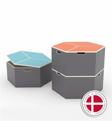 Hexa box - scene og opbevaringsmodul -  Dansk produceret