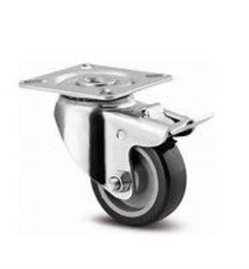 Hjulsæt á 2 stk. hjul - Tilkøb til bord/bænkesæt med firkantet stel i galvaniseret stål og Model Picnic