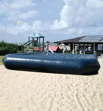 Hoppepude 6 x 6 meter - BLÅ