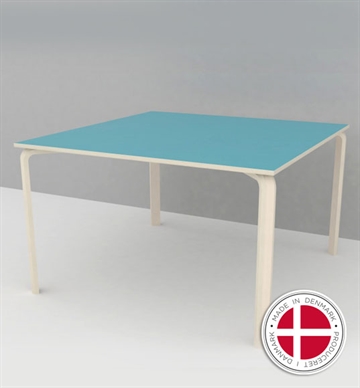 Institutionsbord med laminat, 120x120 cm - Dansk produceret