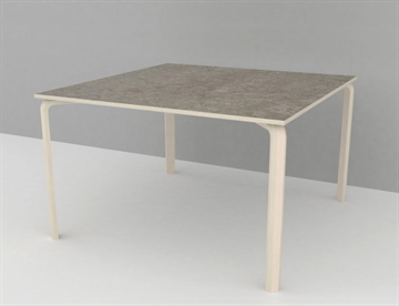 Institutionsbord med linoleum, 120x120 cm. - Institutionsmøbler